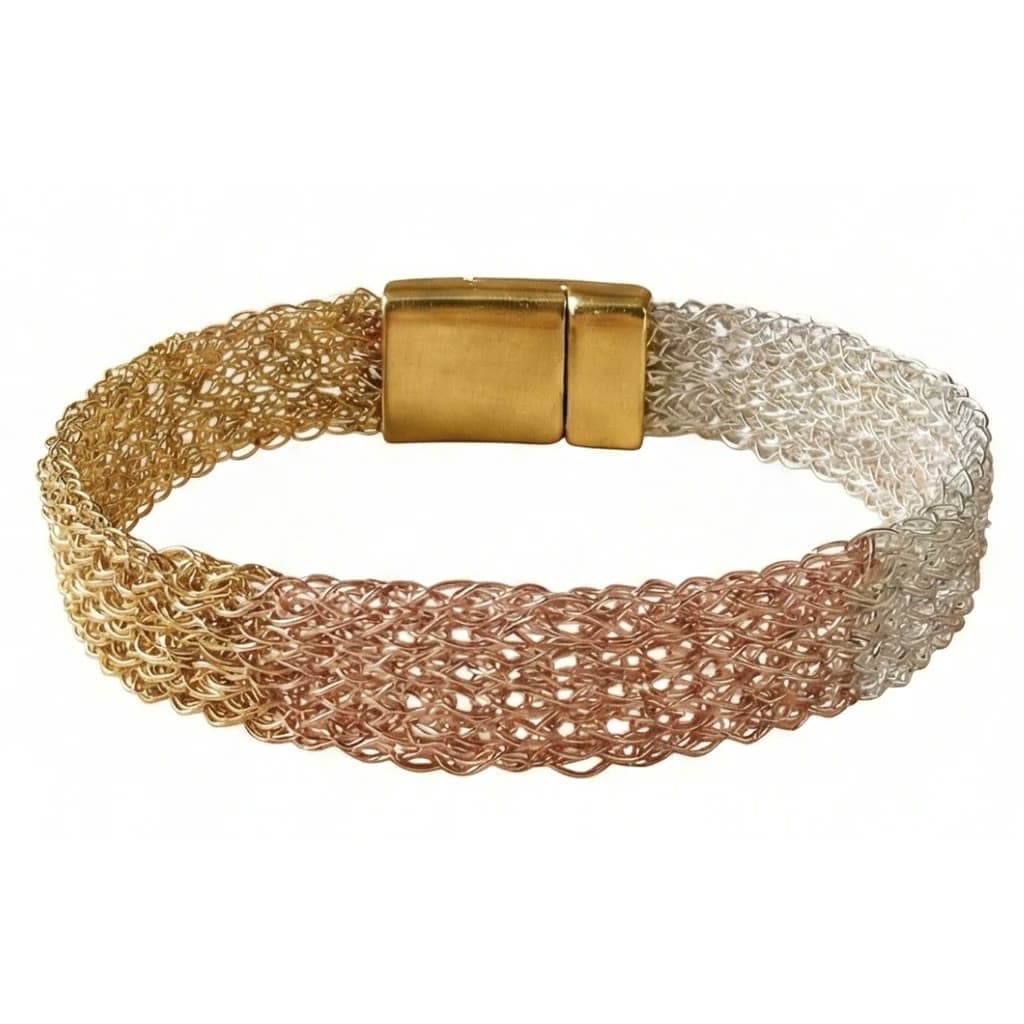 Trio Bracelet Argent, Or, Rose