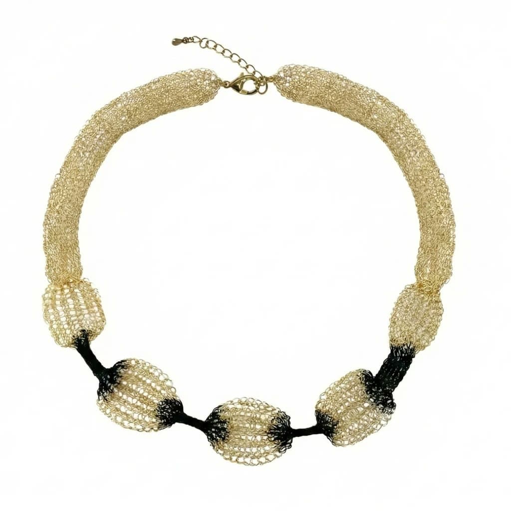 Bubble Collier Or & Noir